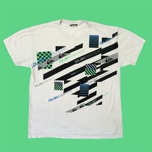 Y2K Quiksilver AOP Graphic Tee Medium